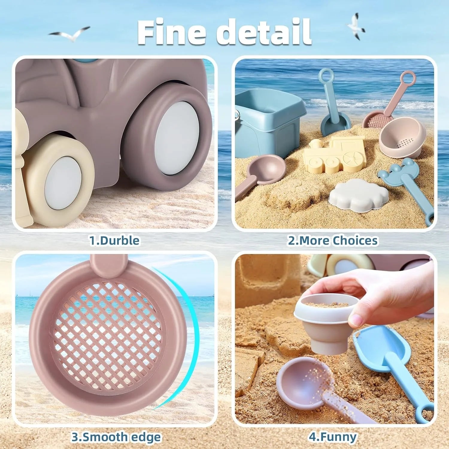 Beach Toys for Toddlers Kids Sand Toys Train Beach Truck Beach Bucket Scoop Trowel Colander Rake Sand Castle Toys Sandbox Toys