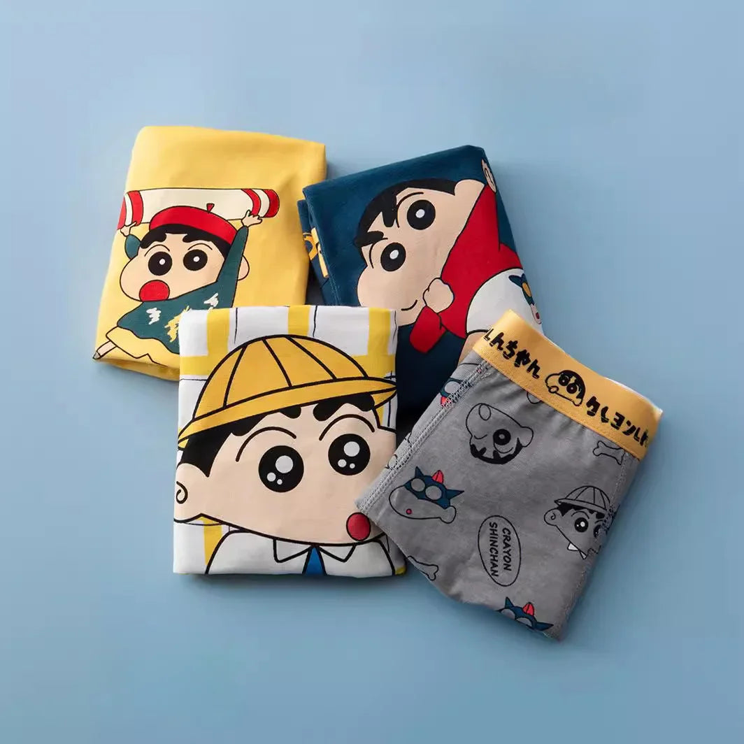 4pcs Marvel Children Underwear Spiderman Figures Briefs Kids Cotton Underwear Avengers Cartoon Print Soft Baby Boy Underpants