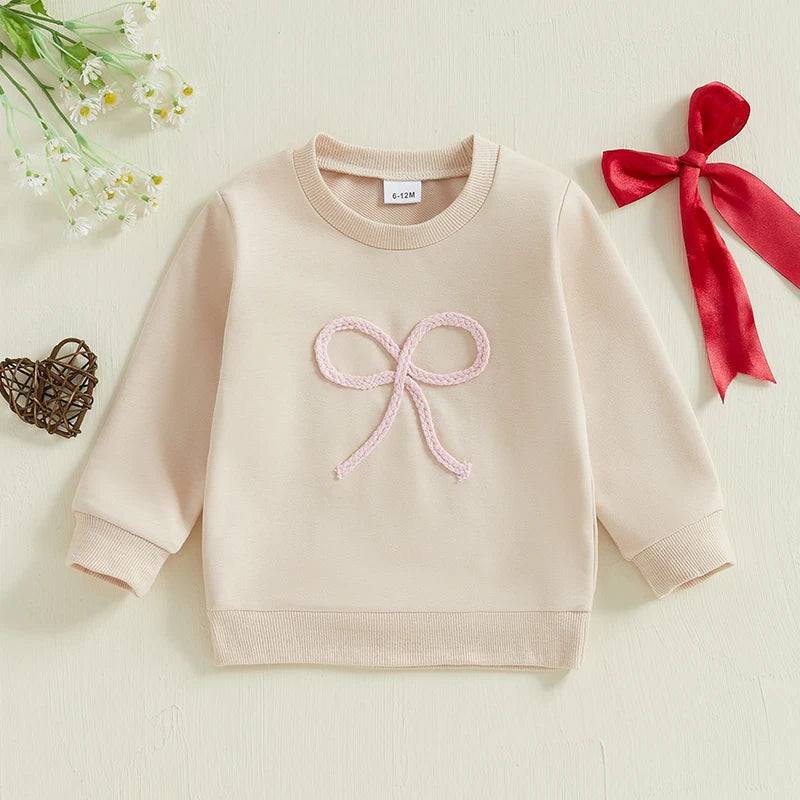 Adorable Baby Girl Hoodie with Sweet Floral Embroidery and Cozy Long Sleeves - Stylish Toddler Outfit for Fall