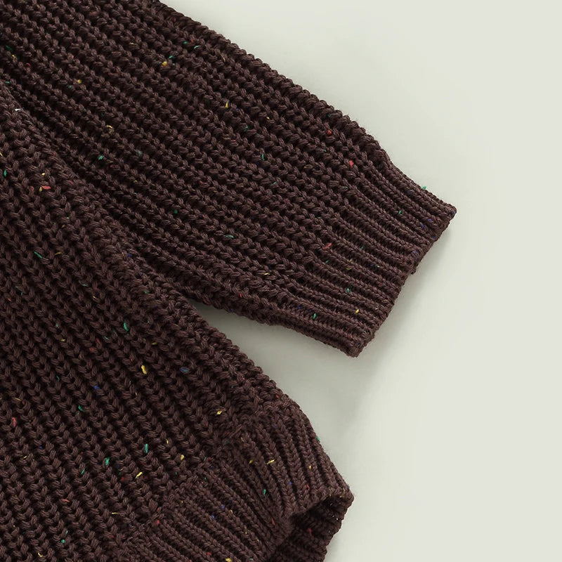 Newborn Baby Girls Boys Knitted Sweater Romper Long Sleeve Crew Neck Solid Color Jumpsuits Autumn Winter Infant Bodysuits Warm