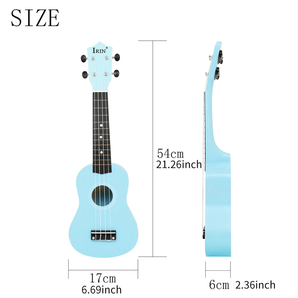 Blue Ukulele 21 Inch Beginner Ukulele Basswood Mini Guitarra 4 Strings Ukulele Guitar Musical Instrument Girl Gifts
