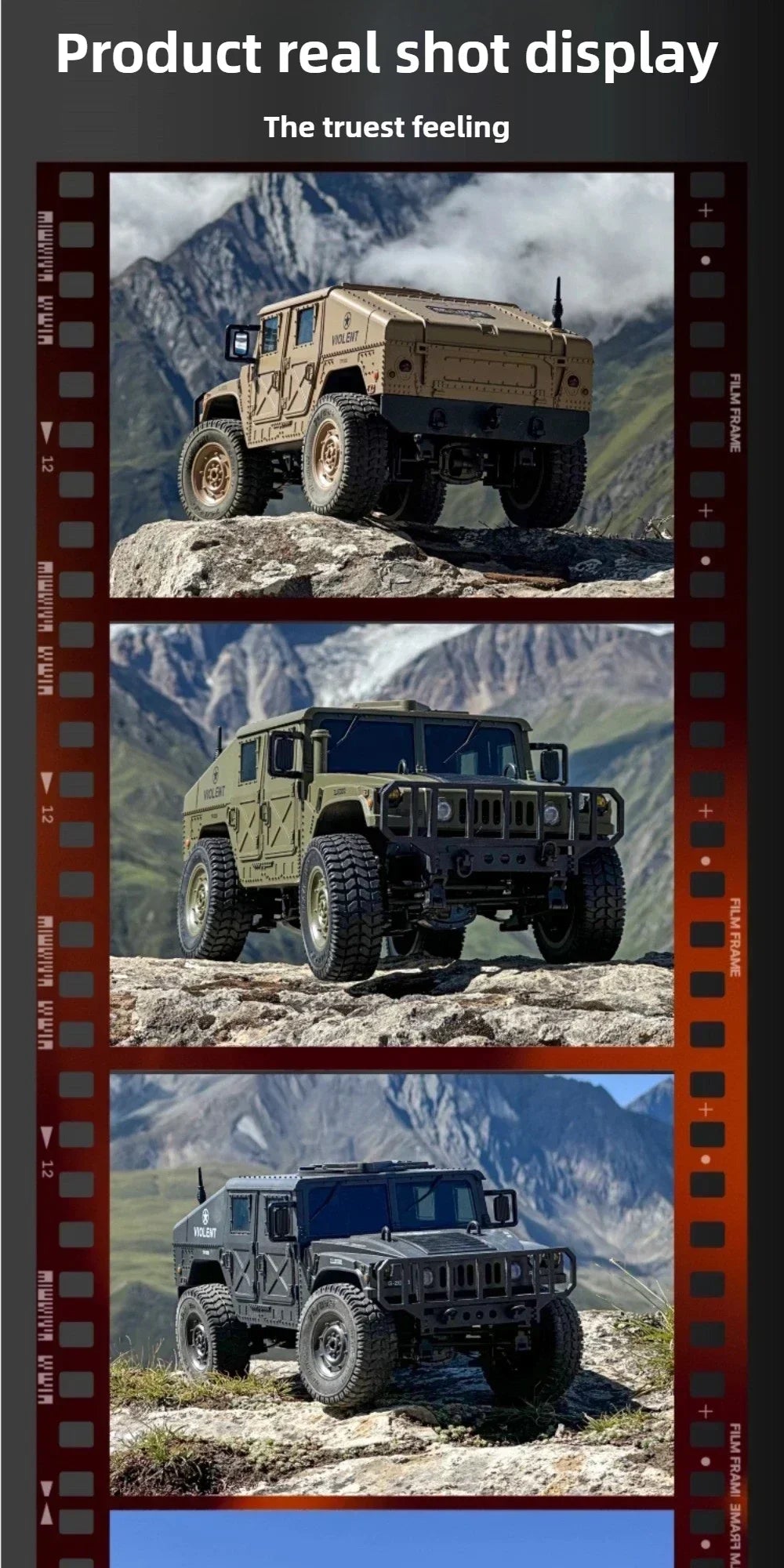 JJRC C8835 1:16 4x4 Remote Control Car - All-Terrain Off-Road Climber with LED Lights for Off-Road Adventure Toy Gift for Kids