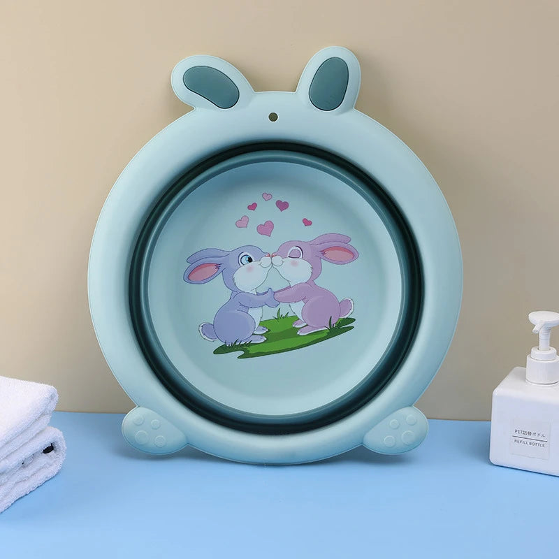 Collapsible Wash Basin for Kids Baby Wash Basin Dish Tub Portable Baby Bottle Wash Basin for Toddlers for Travel Home Outdoor
