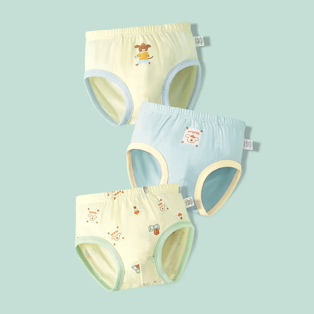 Boys' Briefs Summer Thin Cotton Cartoon Printed Dinosaur Baby Underwear Children's Underwear