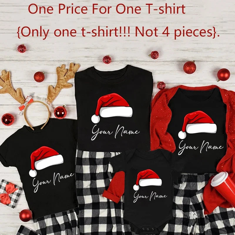 Matching Family Christmas Shirts Family Christmas Shirts Matching Xmas Tees Custom Xmas Tee Personalized Name Xmas Family Tops