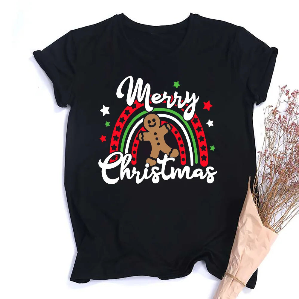 Merry Christmas Family Christmas Matching Outfit Xmas Party Clothes Mom Dad Daughter Son Baby Romper T Shirt Festival Family Set