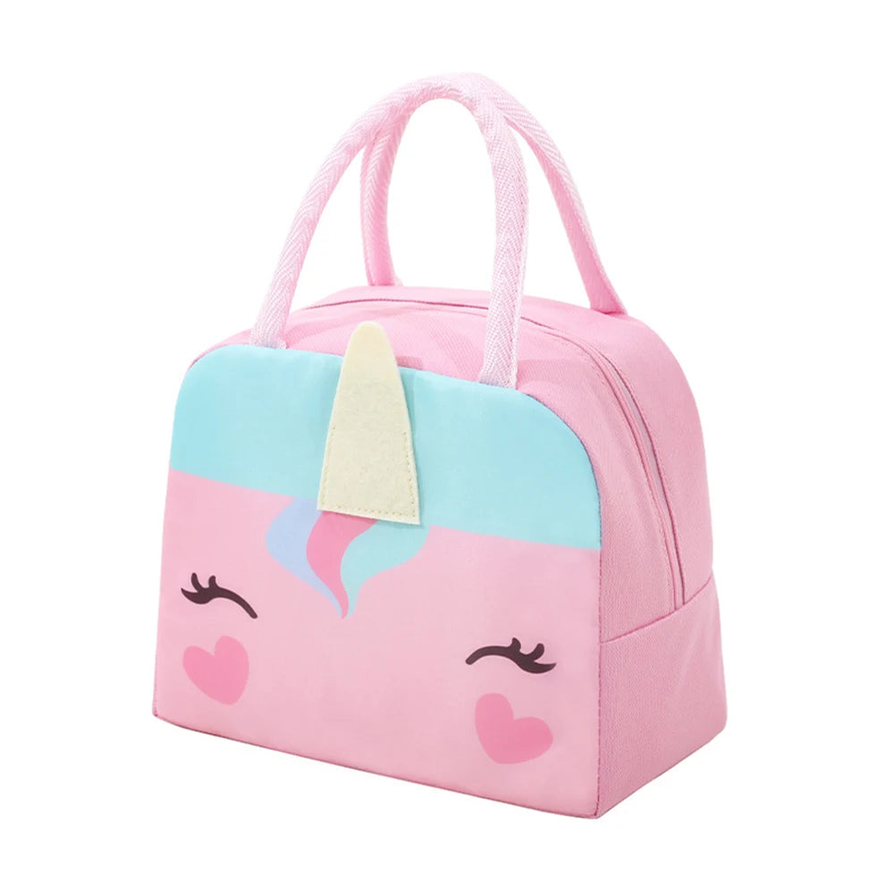 3D Three-Dimensional Bento Bag Cute Cartoon Bento Bag Lunch Bag Handbag Storage Insulation Bag Canvas Lunch Box Bag Ice Pack