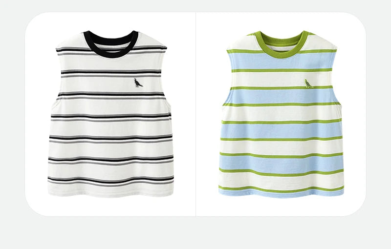 Mini Bala Boys Quick-Dry Cotton Tank Top Breathable Soft and Skin-Friendly 2025 New Summer Underwear for Kids