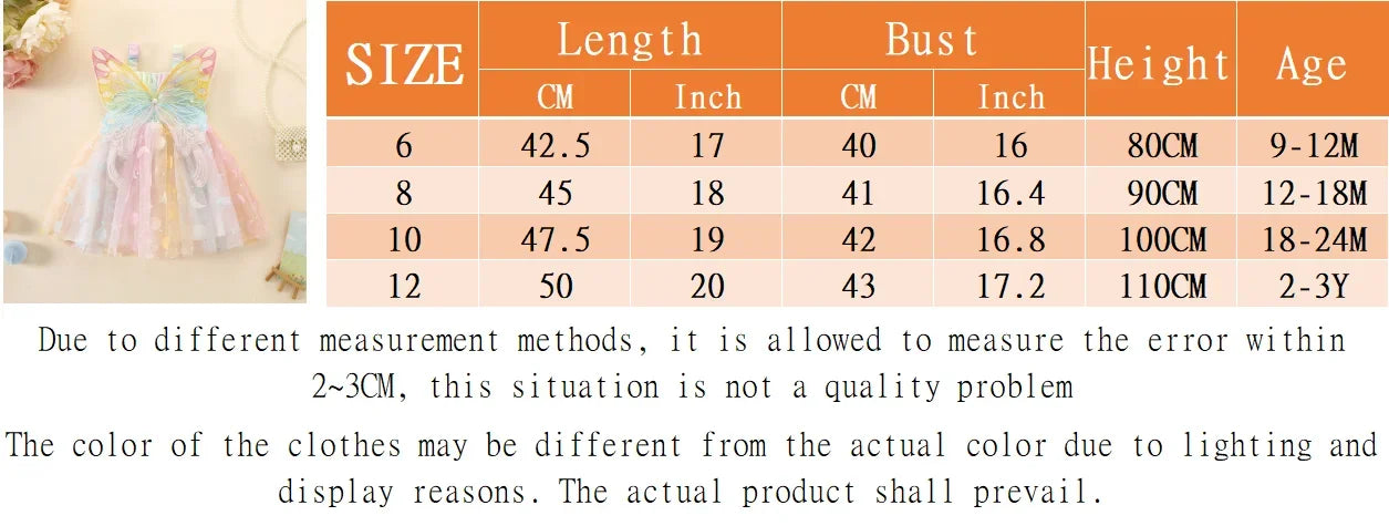 New Girls Dress Summer Butterfly Wings Colorful Dream Princess Dress Birthday Party Dress Geometric Glitter Dress Suspenders