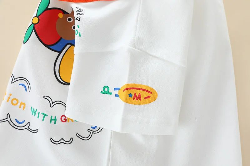 New Summer Baby Girls Clothes Suit Children Boys Fashion T-Shirt Shorts 2Pcs/Sets Toddler Casual Cotton Costume Kids Tracksuits