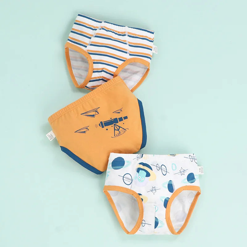 Boys' Briefs Summer Thin Cotton Cartoon Printed Dinosaur Baby Underwear Children's Underwear