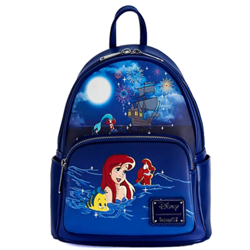 Loungefly Disney Princess Series Manga Style Animated Collage Collection Mini Backpack