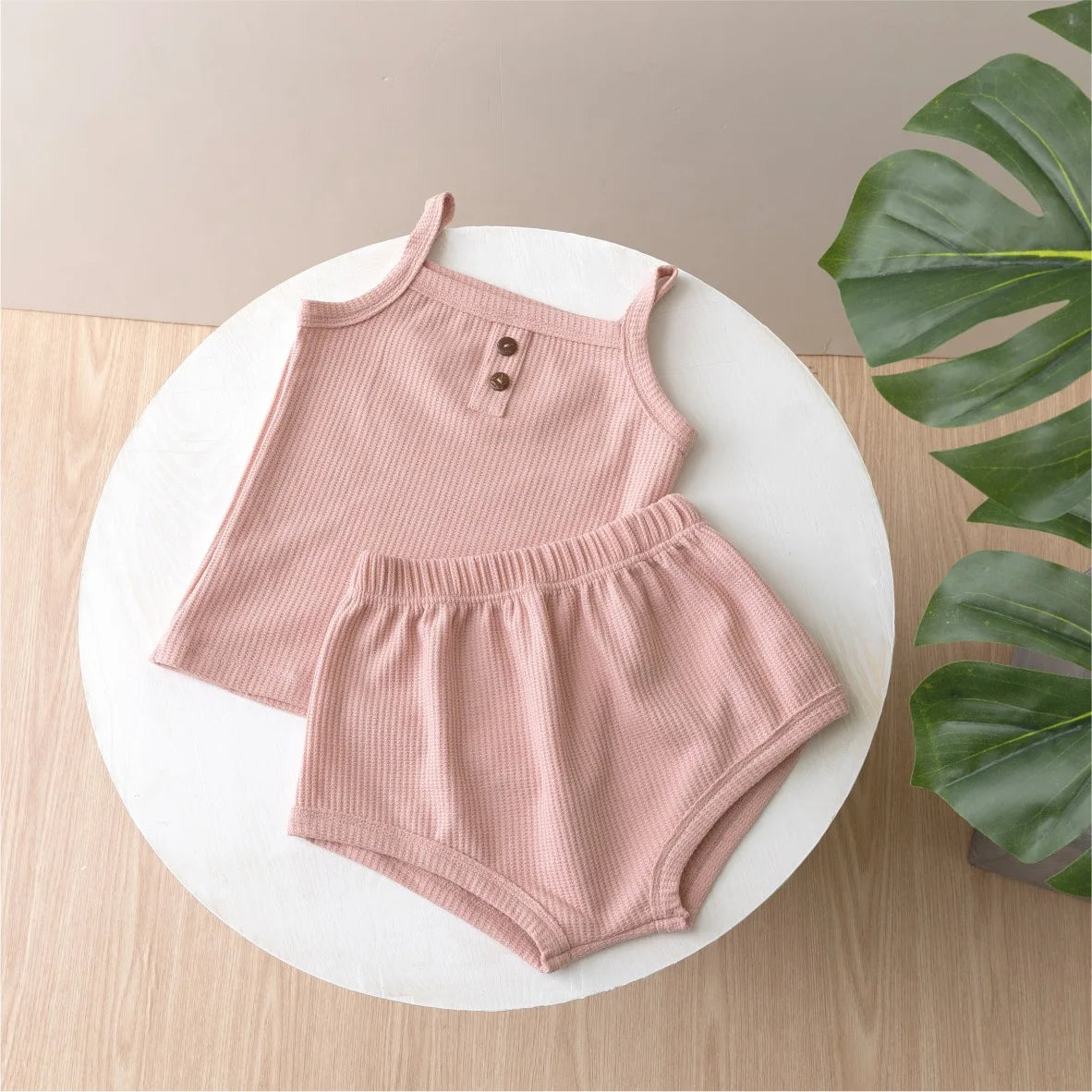 Baby Summer Clothing New Soft Homewear Newborn Baby Boys Girls Clothes Cool Camisole With Short Jumpsuit Outfits Kids Costume