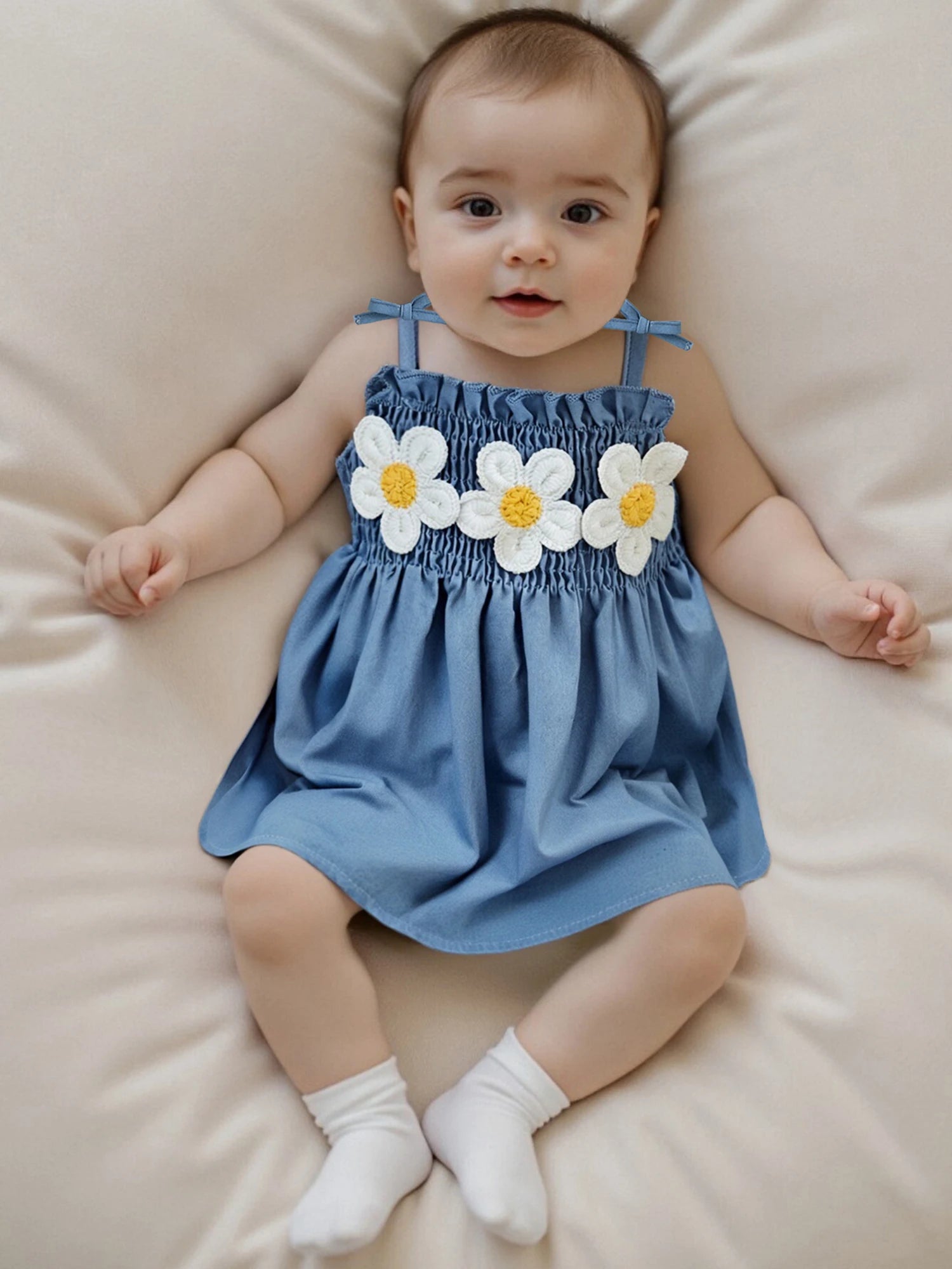 Toddler Girls Summer Outfits Sleeveless Floral Print Ruffle Tank Tops and Shorts Sets with Bow Detail