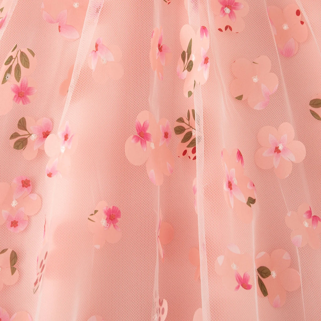 Summer New Floral Chiffon Baby Girl Princess Dress, Sweet Bow Children'S Sleeveless Clothes For Babies Aged 3 Months To 3 Years