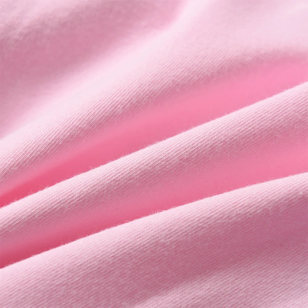 VIKITA 2025 Kinderkleidung Mädchen Herbst Frühling Langarm Rosa Kleid Kinder Herzform Mesh Tüll Prinzessin Party Sternenkleider