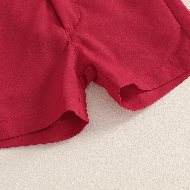 Toddler Boys Summer Outfit Set Short Sleeve Dinosaur Print Shirt with Shorts Kids Clothing Set for Baby Boys