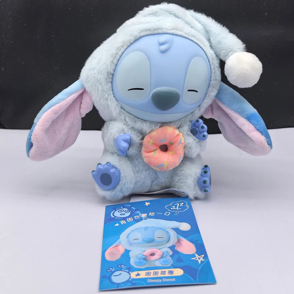 2025hot Stitch Eat Something Before Sleep Series Blind Box Plush Vinyl Toys Cute Doll Labu V3 Mystery Box Bag Pendant Decor Gift