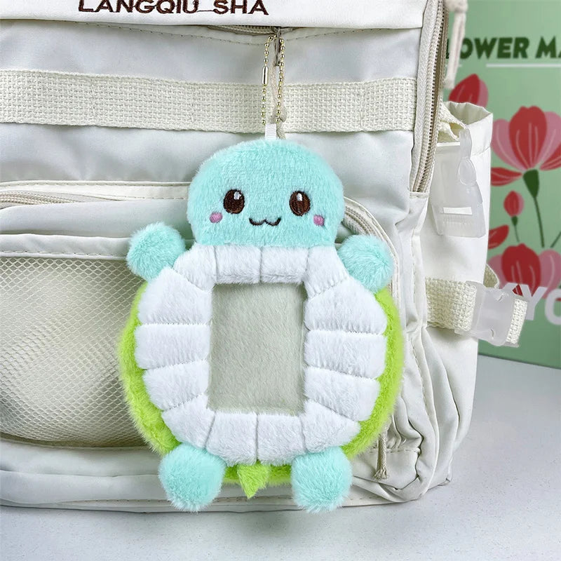 Cute Turtle Plush Card Sleeve Photo Storage Star Small Card Decoration Creative ID Holders Collection Packaging Couple Gifts