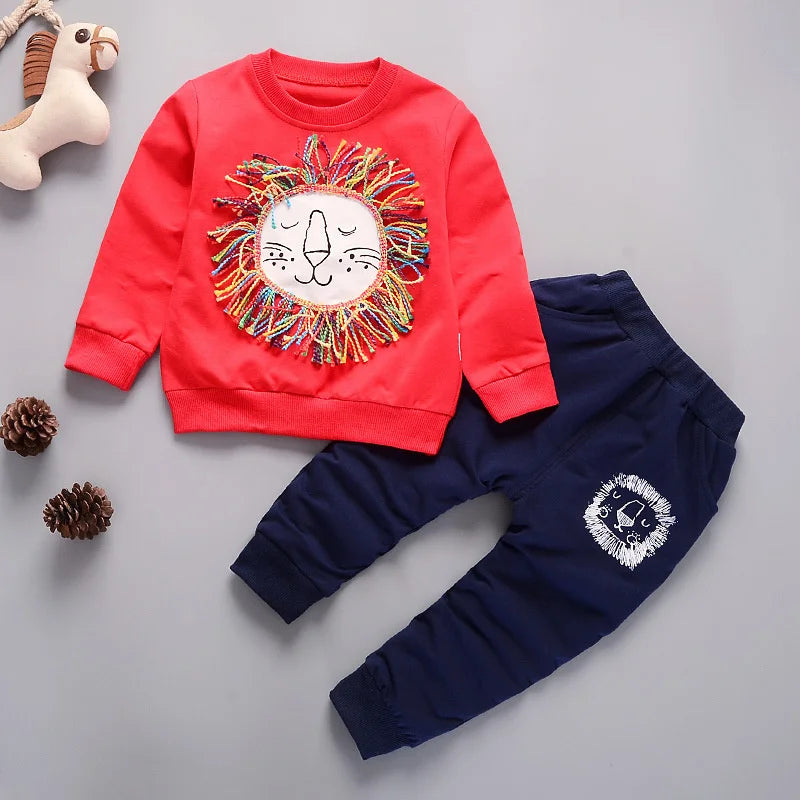 New Spring Autumn Baby Girl Clothes Boys Clothing Children T-Shirt Pants 2Pcs/Sets Toddler Casual Sports Costume Kids Tracksuits
