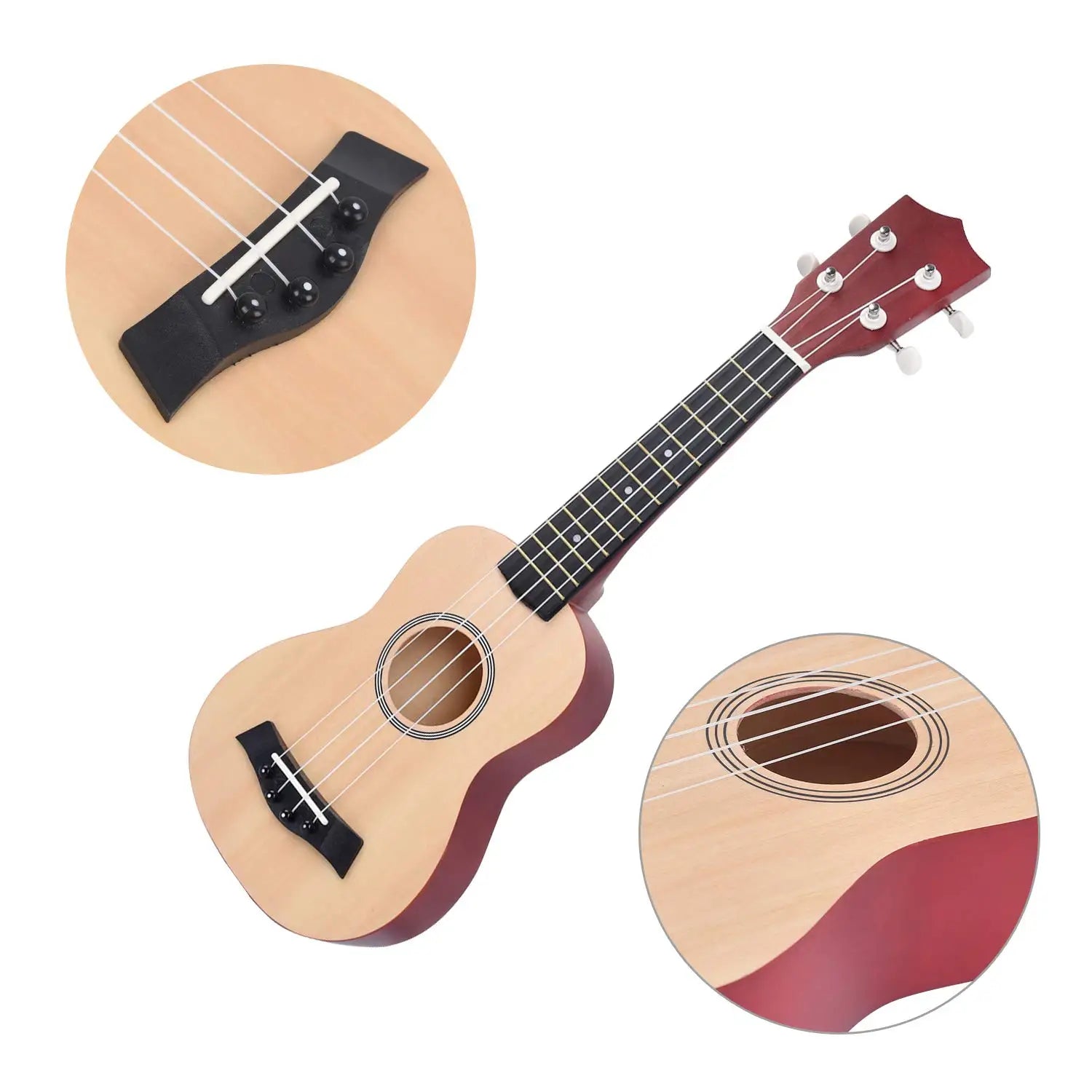 Miwayer Soprano Ukulele for Beginners 21 Inch Hawaiian Starter Uke Guitar Ukalalee With Gig Bag Digital Tuner Ukulele Capo