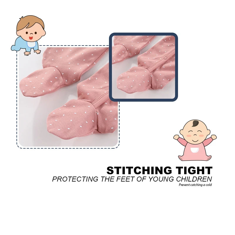 3 Pcs Autumn Winter Fashion Unisex Long Sleeve Casual Soft Comfort Baby Boy Girl Romper Newborn Shower Gifts