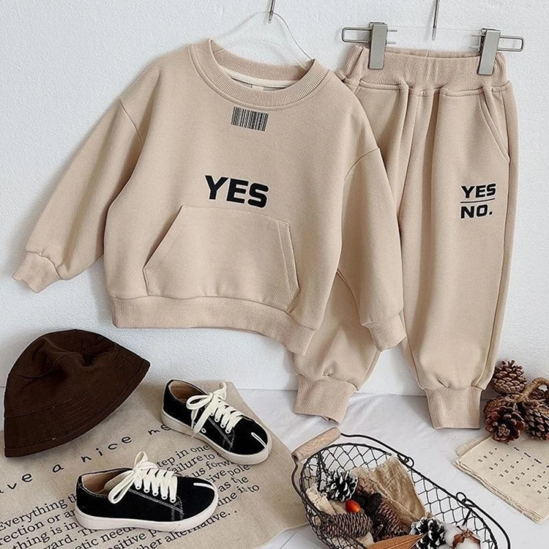 Kids Clothes Set Boys Girls For Fashion Children Long Sleeve Tops Pants Spring Autumn Teenager Sport Outfits Toddlers Costume