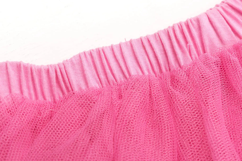 4-6year Baby Girl Dance Dress Girls Skirts Solid Gauze Kids Mini Casual Tutu Skirts Children Clothing