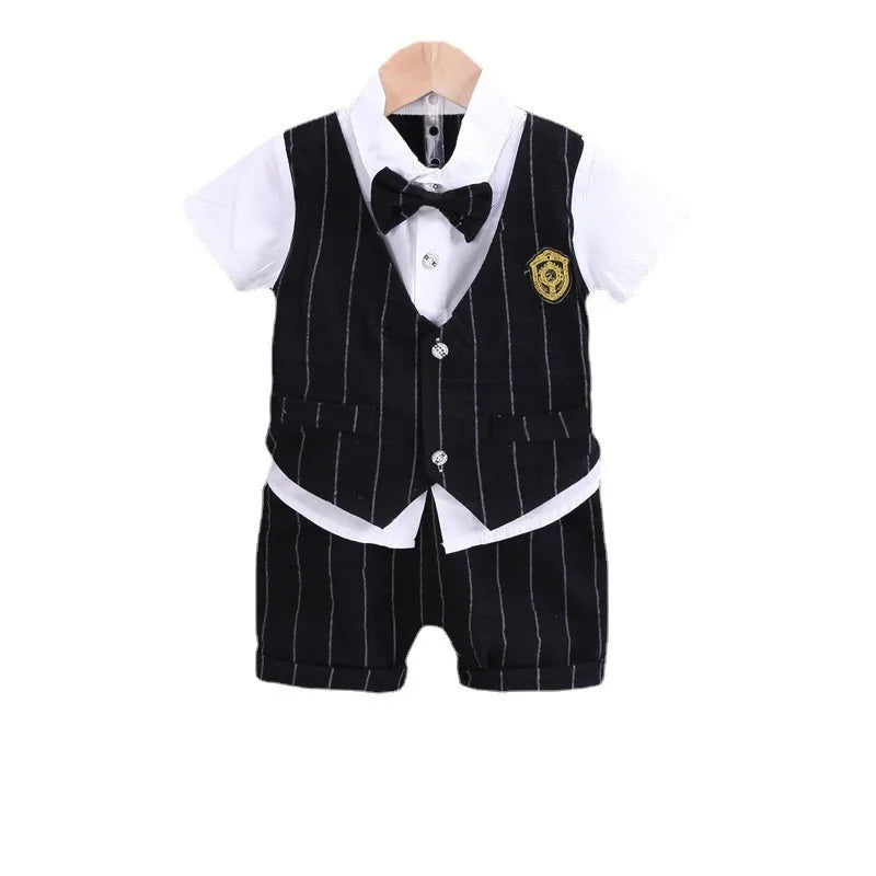 New Summer Baby Boys Clothes Suit Children Short Sleeved Shirt Shorts 2Pcs/Sets Toddler Fashion Casual Costume Kids Tracksuits