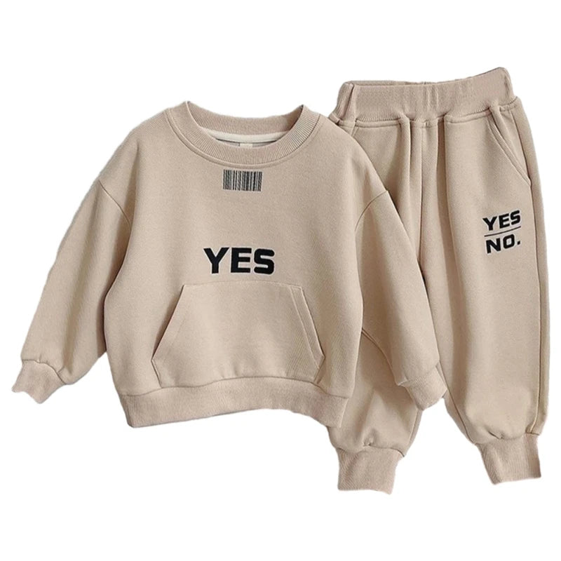 Kids Clothes Set Boys Girls For Fashion Children Long Sleeve Tops Pants Spring Autumn Teenager Sport Outfits Toddlers Costume