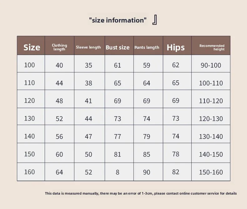 Children's Autumn Clothes and Pants Pure Cotton Set for Boys and Girls Warm Underwear Cartoon Pattern Children's Pajamas Set