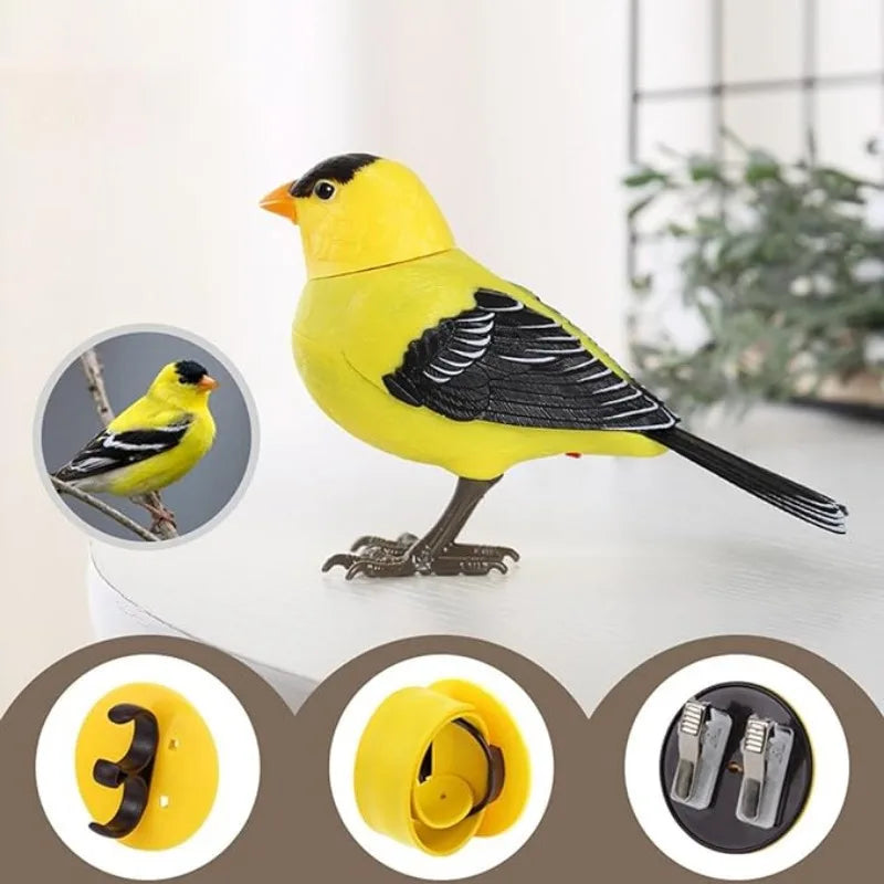 Electric Singing Bird Toy Cute Interactive Bird Toy Simulation Electronic Bird Toys for Kids with Motion & Sound Control