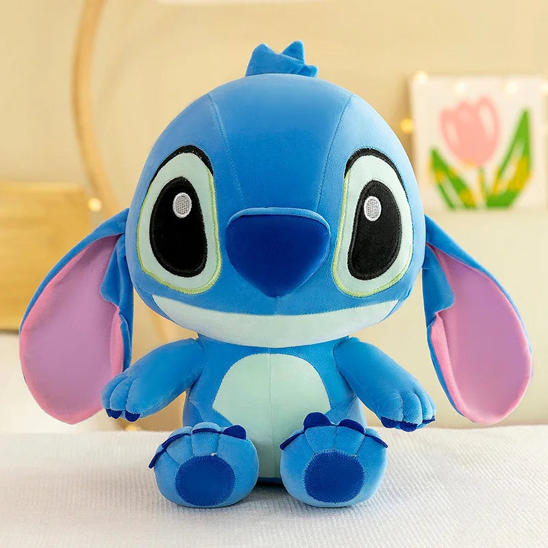 30cm Blue Pink Love Stitch Plush Toys Cartoon Lilo Stitch Doll Angel Plush Toy Cute Anime Soft Stuffed Children's Birthday Gift