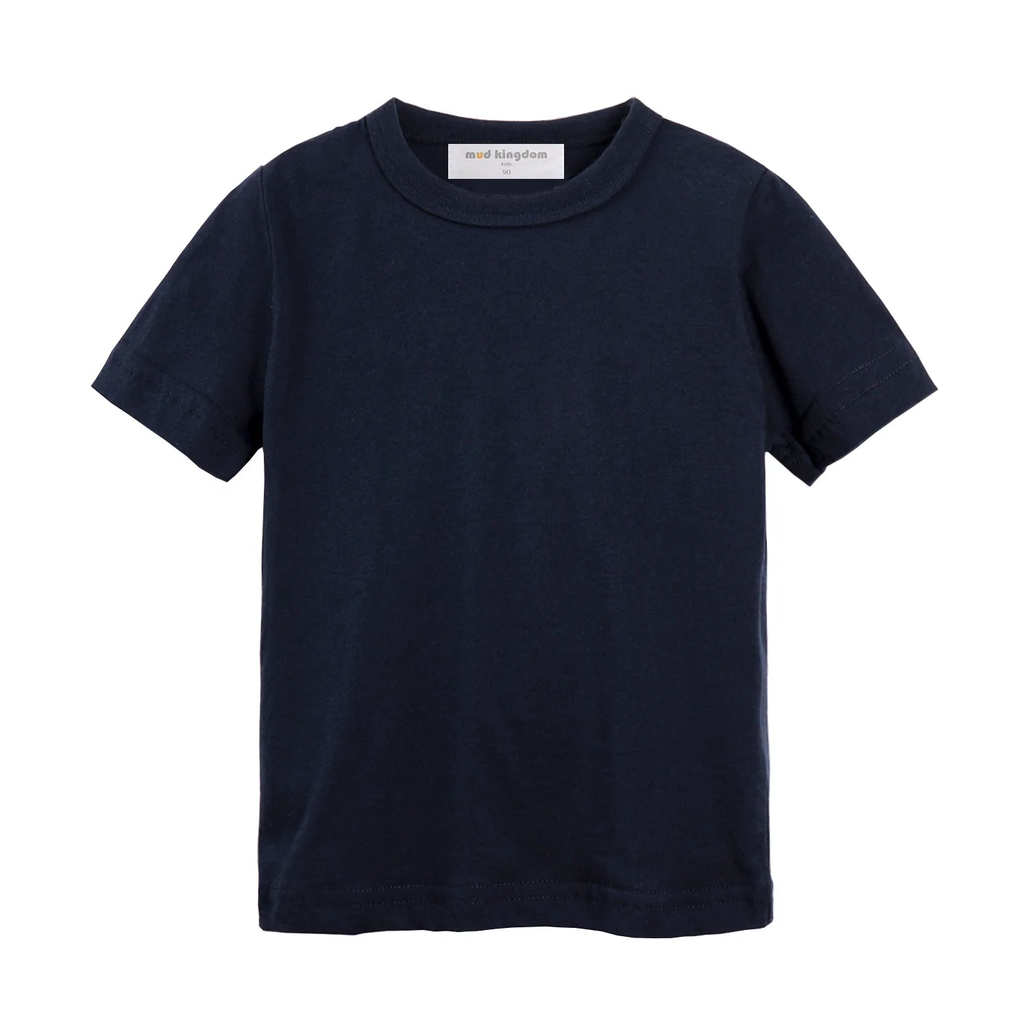 Mudkingdom Big Boys Girls T-Shirt Stripe Rainbow Colorful Solid Plain Color Casual Tops for Kids Clothes Toddler Clothing