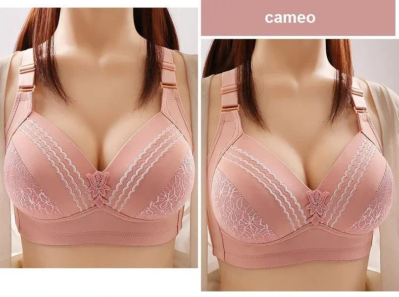 High-grade Women Bra Mom Brassiere Sexy Push Up Brassiere Large Size Thin Cup Without Steel Ring Female Bra Women Underwear