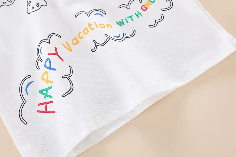 New Summer Baby Girls Clothes Suit Children Boys Fashion T-Shirt Shorts 2Pcs/Sets Toddler Casual Cotton Costume Kids Tracksuits