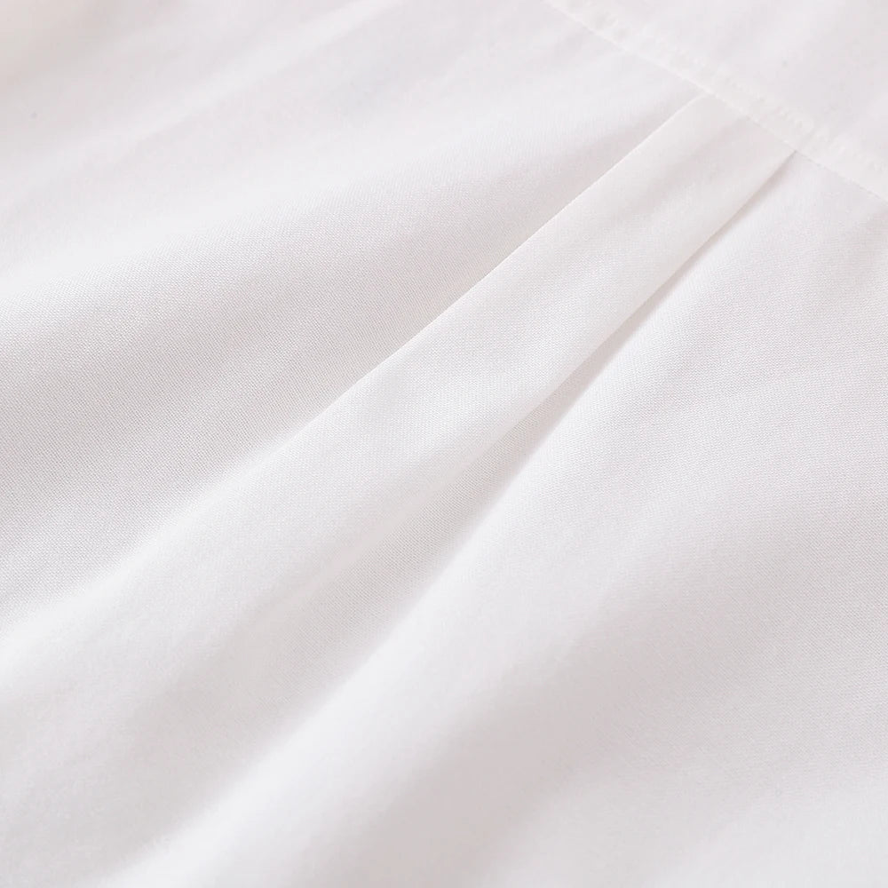 Boys School Uniform Shirts Long Sleeve Spring Autumn Turn-down Collar Kids Tops for School Children