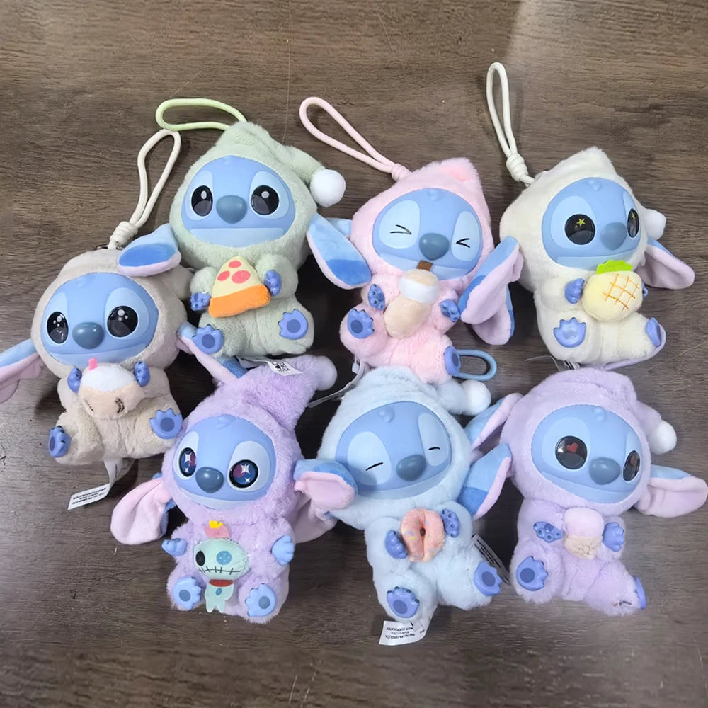 2025hot Stitch Eat Something Before Sleep Series Blind Box Plush Vinyl Toys Cute Doll Labu V3 Mystery Box Bag Pendant Decor Gift