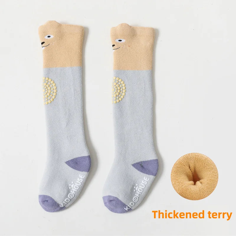 Baby Knee High Crawling Socks Baby Knee Pads Baby Crawling Knee Pads Cartoon 0~24 Months Baby Long Socks Things for Babies