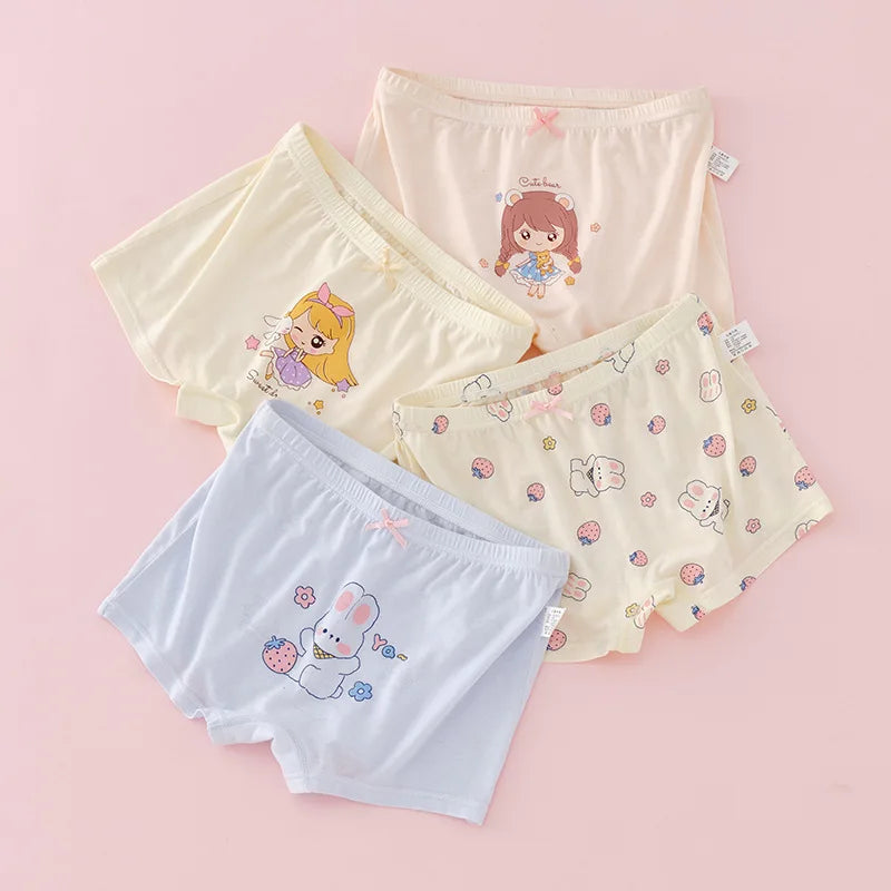 Girl A Cotton Briefs Boxers Breathable Underpants Girl Quality Panties Size 90-165 Healthy Briefs Kids Comfortable Soft Boxers