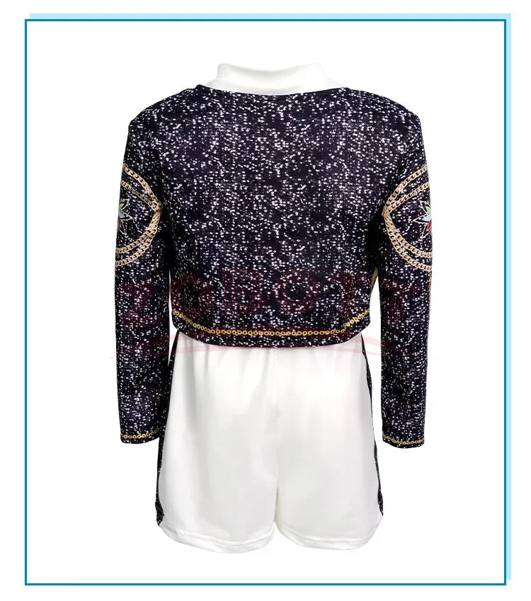 2025 NEW Kpop Demon Hunter Anime Movie Kids Cosplay Rumi Zoey Mira 3D Print Costume Suit Clothes KPop Rumi Zoey Cosplay Outfit