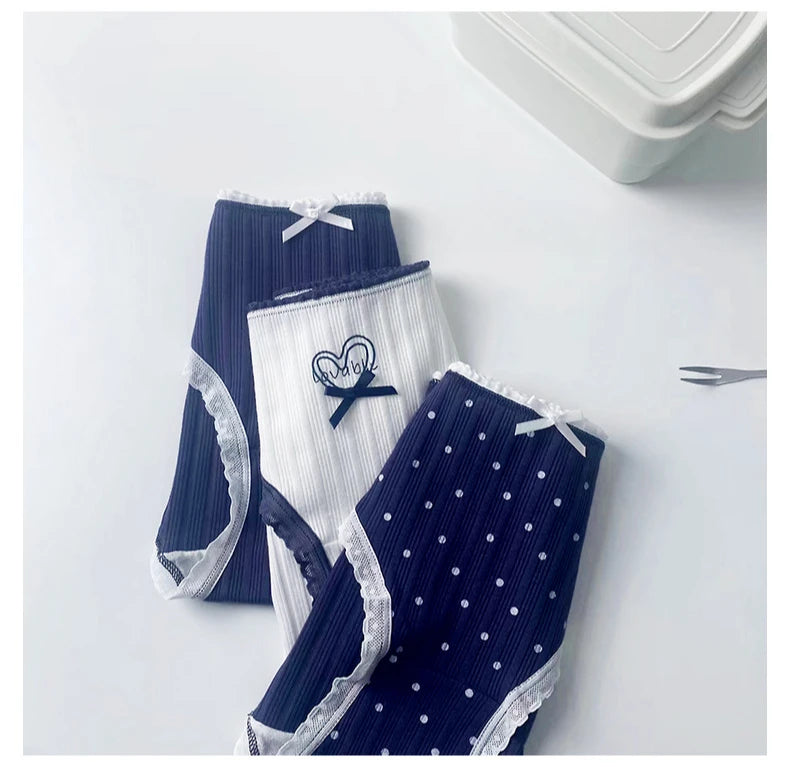 5PCS Teens Girl Cotton Soft Antibacterial Briefs Kid Cute Print Panties 8+y Young Child Clothes Maiden Thin Breathable Underwear
