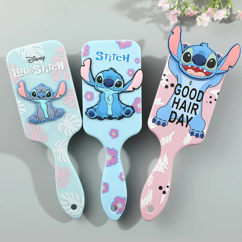 Miniso Disney Animation Lilo & Stitch Comb Series Cartoon Stitch Peripheral Air Cushion Massage Comb Children Girl Student Comb