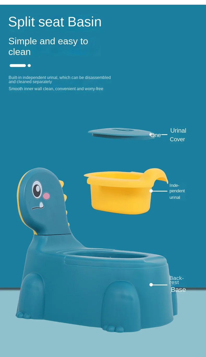 Kids Portable Potty Training Toilet, Cartoon Potty Training Seat, Toddler Potty Chair for Baby Boys and Girls, Non-Slip, PP