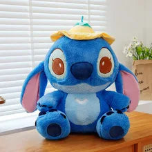Disney Purple Embracing Flower Stitch Doll Cartoon Cute Stitch Plush Toy Room Decoration Kawaii Cartoon Pillow Kid Birthday Gift