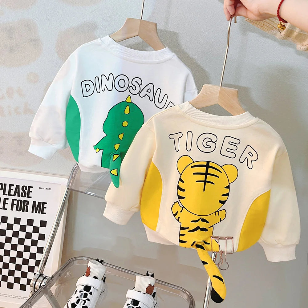 New Spring Autumn Baby Clothes Children Boys Girls Cartoon T-Shirt Pants 2Pcs/Sets Toddler Casual Costume Infant Kids Tracksuits