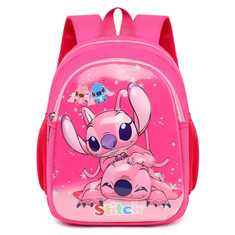 Disney Stitch New Kindergarten Schoolbag Cartoon Cute Boys and Girls Backpack High Quality Fashion Children's Schoolbag Light