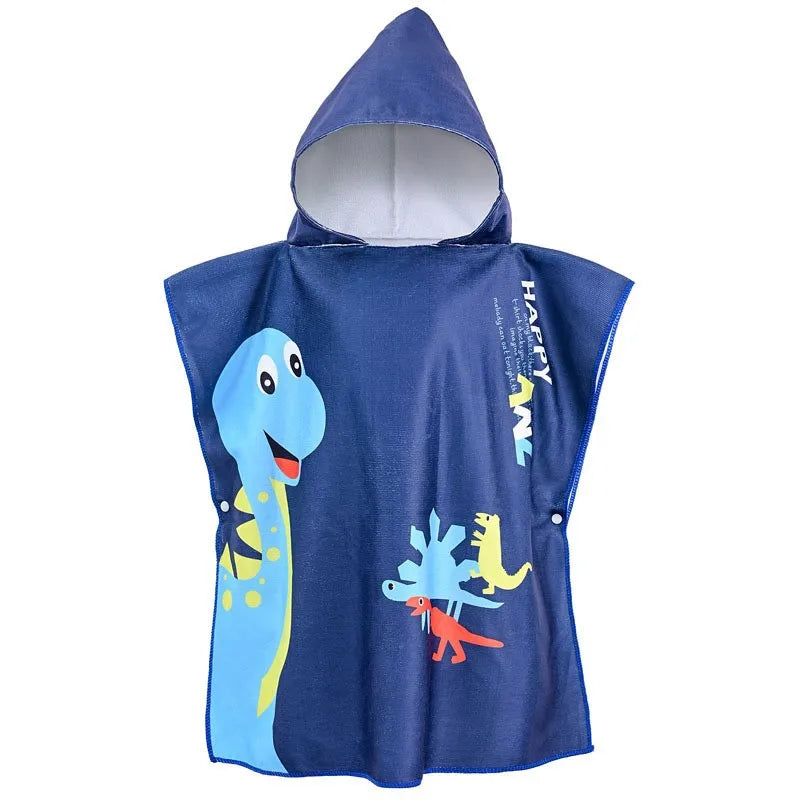 Astronaut Children Sleepwear Robes Boy Cosmonaut 0-6Year Kid Hooded Cloak Bathrobe Towel Beach Bathrobe With Hood Microfiber