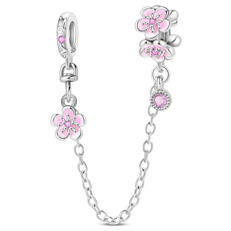 Hot Sale Charms Beads 925 Sterling Silver Pink Perfume Bottle Letter Luminous Firefly Tarot Card Beads Fit DIY Bracelets Jewelry