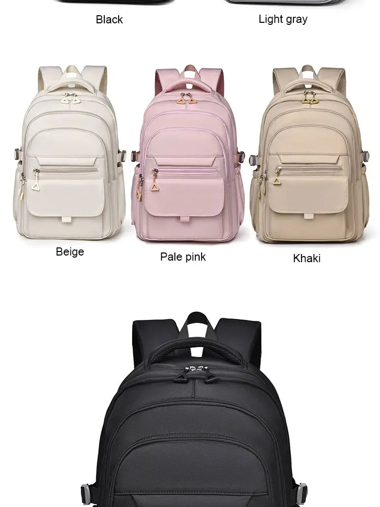 A Multi-layer Waterproof And Stylish Backpack Oxford Large-capacity Simple Commuter Out-of-town Student Backpack